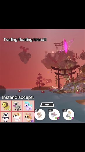 Trading Floating Island in Adopt Me Gameplay