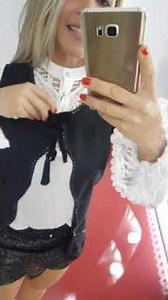 Colete Avizo Preto Outono/Inverno 2017