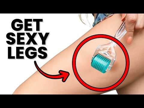 HOW TO GET RID OF STRETCH MARKS & SAGGY SKIN on the Belly, Legs, & Butt - Dermaroller Tutorial