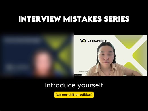 Most applicants fail interviews not because they’re unqualified but because they talk about themselves… instead of the client. In this mock interview, we paused and fixed one key mistake: Instead of: “I don’t have VA experience, but I’m willing to learn” We can say: “Here’s how my past work already solves your problem” What we coached inside the call: • Stop apologizing for being nervous • Translate past roles into client outcomes • Anchor answers to tasks, systems, and results • Show how you th