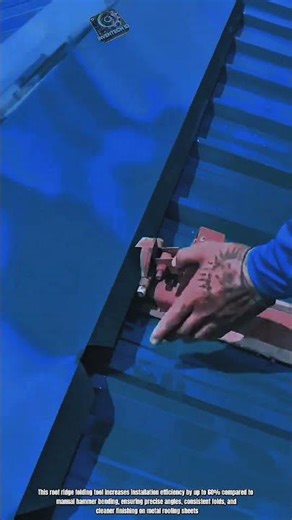 Innovative Roof Ridge Folding Tool: Precise Metal Sheet Bending System