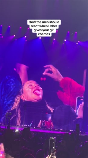 How Men Should React When Usher Gifts Cherries