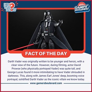 Did you know Darth Vader wasn't always destined to be the dark lord...