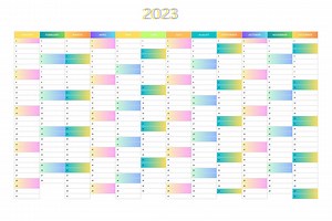 2023-2024 Year Planner, Yearly Overview Printable, - Etsy