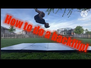 How to do a backflip on ground in 10 minutes!
