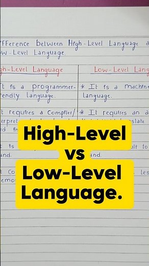 High level 💪 vs Low level 🫲 Programming Language #coding #programming
