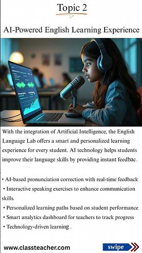 AI-Powered English Language Lab for Schools | Smart Language Learning