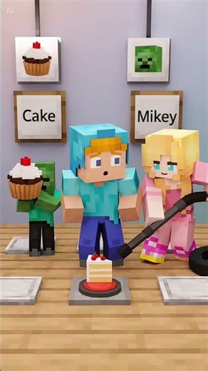 JJ Chose Cake AND Mikey… Then Sister Stole Lunch! 🍰😂MAIZEN Minecraft-Animation