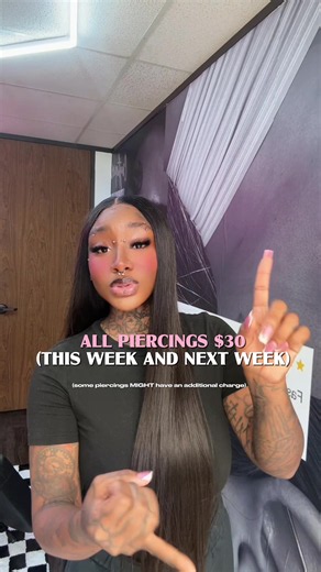 All piercings for 30 MUST BOOK . I am appointment only . Crayoutthebox.com limited spots 💓🔌 #fyp #houstonpier #dallaspiercer #piercingdeal #craythepiercer
