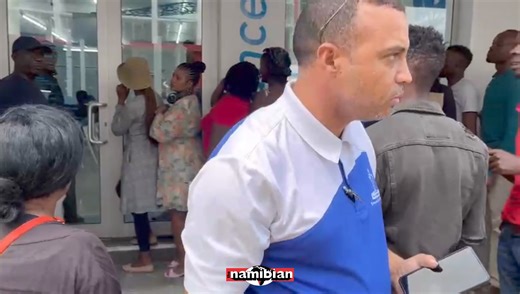 5.8K views · 58 reactions | MTC QUEUE DRAMA … These scenes were observed outside the MTC mobile home in Independence Avenue in Windhoek where members of the public were seen queuing for the registration of their SIM cards. An exchange of words was observed amongst the people gathered, with one of them accusing the other of jumping the queue. Read more in our next edition. Video: Otto Gotlieb | The Namibian | Facebook