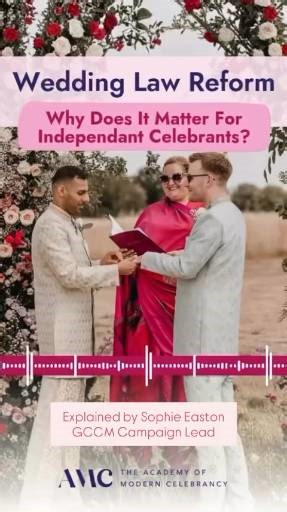 As celebrants, we know how 𝗽𝗼𝘄𝗲𝗿𝗳𝘂𝗹 💪 it is to create a ceremony that 𝘵𝘳𝘶𝘭𝘺 𝘳𝘦𝘧𝘭𝘦𝘤𝘵𝘴 a couple’s values, beliefs, backgrounds, and love story. That freedom, to honour mixed-faith couples, spiritual couples, non-religious couples, or anyone who doesn’t fit neatly into a belief category, is exactly 𝘄𝗵𝘆 𝗼𝘂𝗿 𝗿𝗼𝗹𝗲 𝗶𝘀 𝘀𝗼 𝗲𝘀𝘀𝗲𝗻𝘁𝗶𝗮𝗹‼️ And right now, wedding law reform is at a critical stage. 📣 𝗠𝗣𝘀 𝗮𝗿𝗲 𝗱𝗲𝗰𝗶𝗱𝗶𝗻𝗴 𝘄𝗵𝗲𝘁𝗵𝗲𝗿 𝗶𝗻𝗱𝗲𝗽𝗲𝗻𝗱𝗲𝗻