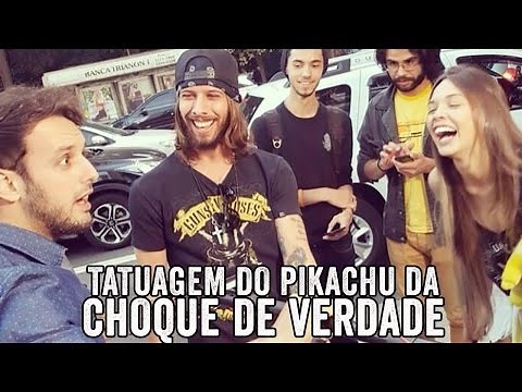 TATUAGEM DO PIKACHU DA CHOQUE NAS PESSOAS (PROGRAMA DA SABRINA)