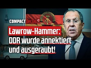 Lavrov's bombshell: East Germany was annexed and robbed! 💥