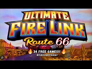 🔥 Insane 34 FREE GAMES on ULTIMATE FIRE LINK ROUTE 66! | BIG WIN! 🤯 #firelinkfriday