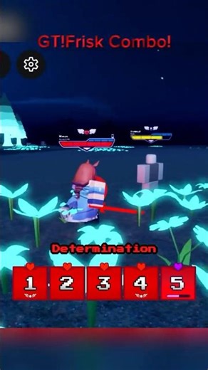 GT!Frisk Phase 1 Combo | Undertale Alternate Battlegrounds #undertale #glitchtale #frisk #roblox