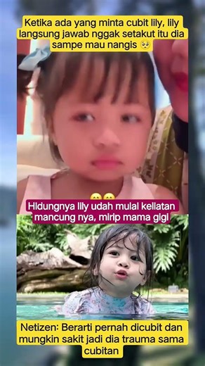 Lily takut di cubit sampe mau nangis #lily #raffinagita #rans #artist #trending #shorts #shortvideo