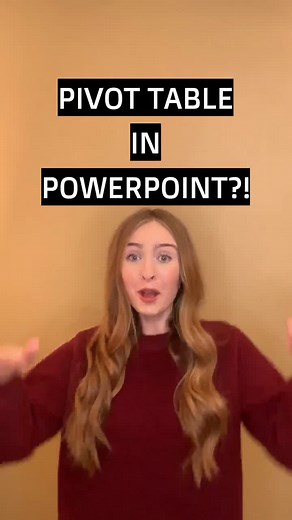 Powerful Pivot Table Techniques in PowerPoint