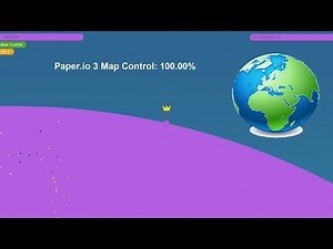Paper.io 3 Map Control: 100.00% World Epic