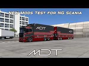 ETS2 | MDT | New mods test for Scania NG + Ekeri tandem chassis custom tuning pack