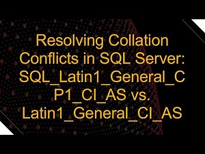 Resolving Collation Conflicts in SQL Server: SQL_Latin1_General_CP1_CI_AS vs. Latin1_General_CI_AS