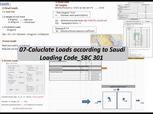 07-Caluclate Loads according to Saudi Loading Code_SBC 301 || "Design Phase " #Sap2000