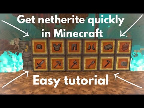 Fastest way to get netherite in minecraft Easy netherite mining guide.