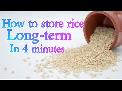 DIY How to store rice long term: The right way!!