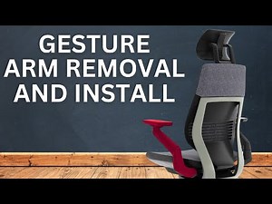 How to Remove & Install The Arms on the Steelcase 442 Gesture Office Chair