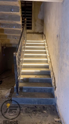 1.8M views · 30K reactions | The most amazing staircase lighting yet. #ledlights #lighting #ledlighting #staircase #electrician | Ielect Power and Engineering Services | Facebook