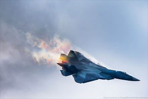Sukhoi Su-57 fighter jet equipped with upgraded engines flies for the first time
