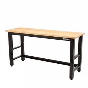 Reviews for Husky 72 in. W x 24 in. D Adjustable Height Black Workbench for Ready to Assemble Steel Garage Storage System | Pg 1 - The Home Depot