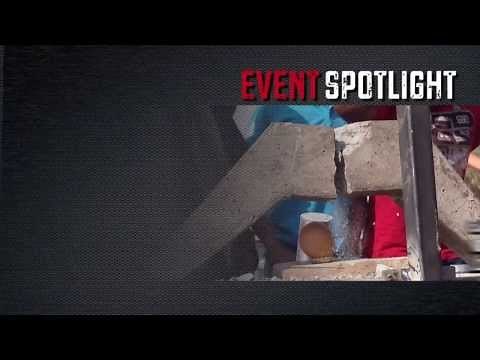 How to protect an egg whilst smashing a concrete block over it?