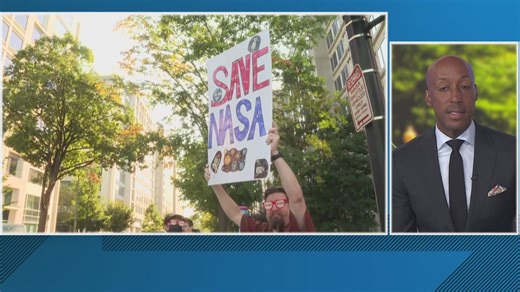 Protest against cuts to NASA funding held in DC