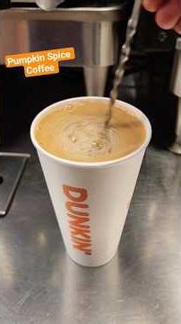 Dunkin Donuts Extra Pumpkin Spice Hot Coffee ‪@Dunkin-Donuts‬ #pumpkin #hotcoffee #hotdrinks