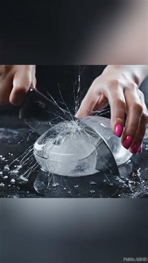 Slicing a Frozen Computer Mouse! 🖱️ ASMR #Shorts