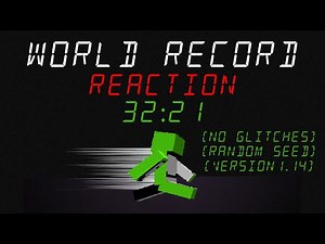 Dream - Minecraft 1.14 World Record Reaction