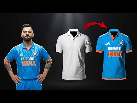 Sports Jersey Design Tutorial in Photoshop | Cricket Jersey | Photoshop Tutorial