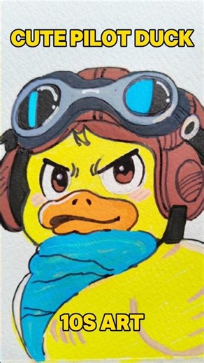 Never Ask a Duck If He Can Fly 😂 | Easy Acrylic Marker Drawing for Beginners