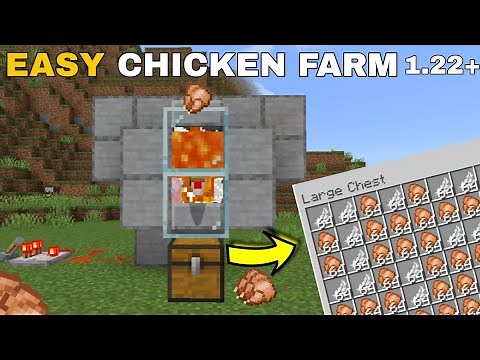 EASY Automatic Chicken Farm in Minecraft 1.21 (Tutorial)
