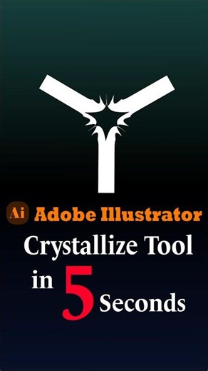 Adobe Illustrator Crystallize Tool in 5 Seconds ⚡ #sylusskydesigns