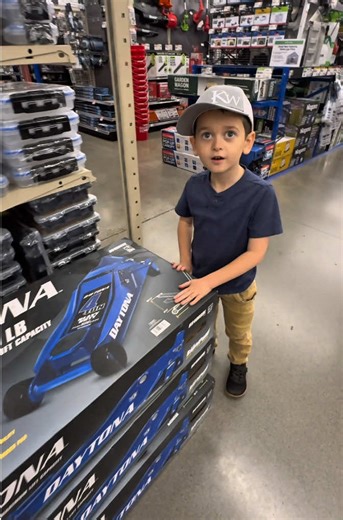 Just an ordinary @Kingstons Workshop trip to @Harbor Freight My kid asks for automobile jacks. What does yours ask for? #toys #auto #tools #shop #surprisekid