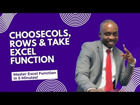 MASTER HOW TO USE CHOOSECOLS, CHOOSEROWS & TAKE FUNCTION