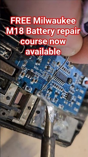 Free Milwaukee Repair course link on video