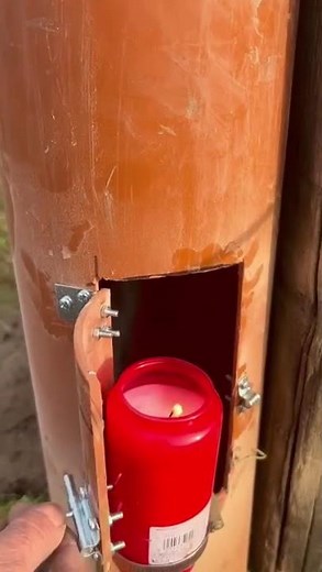 Wassertränke im Winter? #kerze #winter #diy #rohr #pferde #tiere #tränke