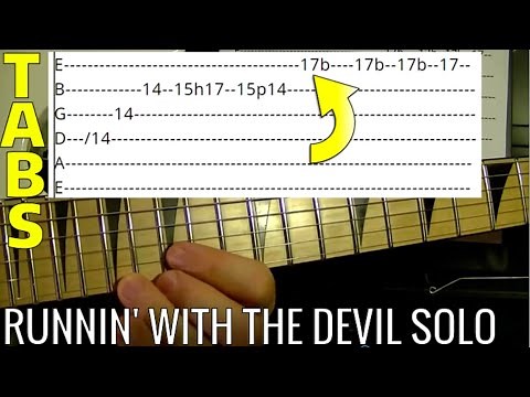 Runnin' With the Devil Solo - Van Halen - Guitar Lesson With Tabs