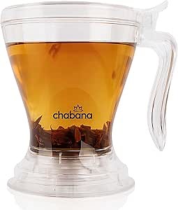 Premium Tea Infuser Mug, Easy Brew, No Drips, BPA-Free, 2 Servings, For Loose Leaf Tea