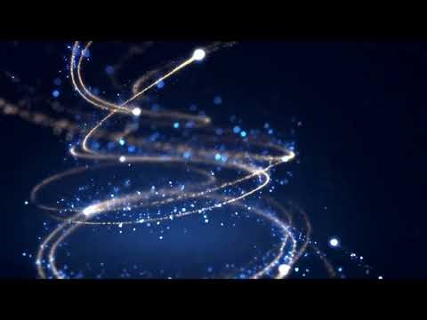 Backgroundloop 4k abstract glowing light trails on dark blue