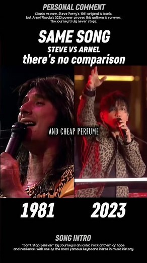 1981vs2023- Journey is unstoppable Steve Vs Arnel #journey #dontstopbelieving #nostalgic #80smusic