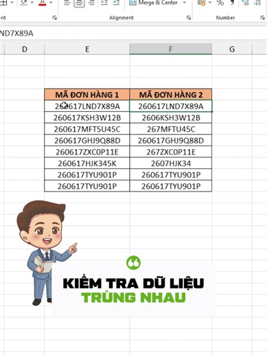 Kiểm tra dữ liệu trùng nhau trong Excel #exceltricks #LearnOnTikTok #tinhocvanphong #hoccungtiktok #exceltips