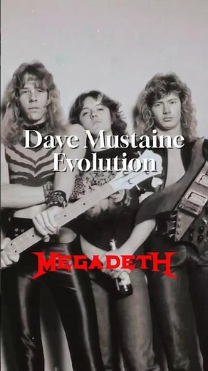 The Evolution of Dave Mustaine #megadeth